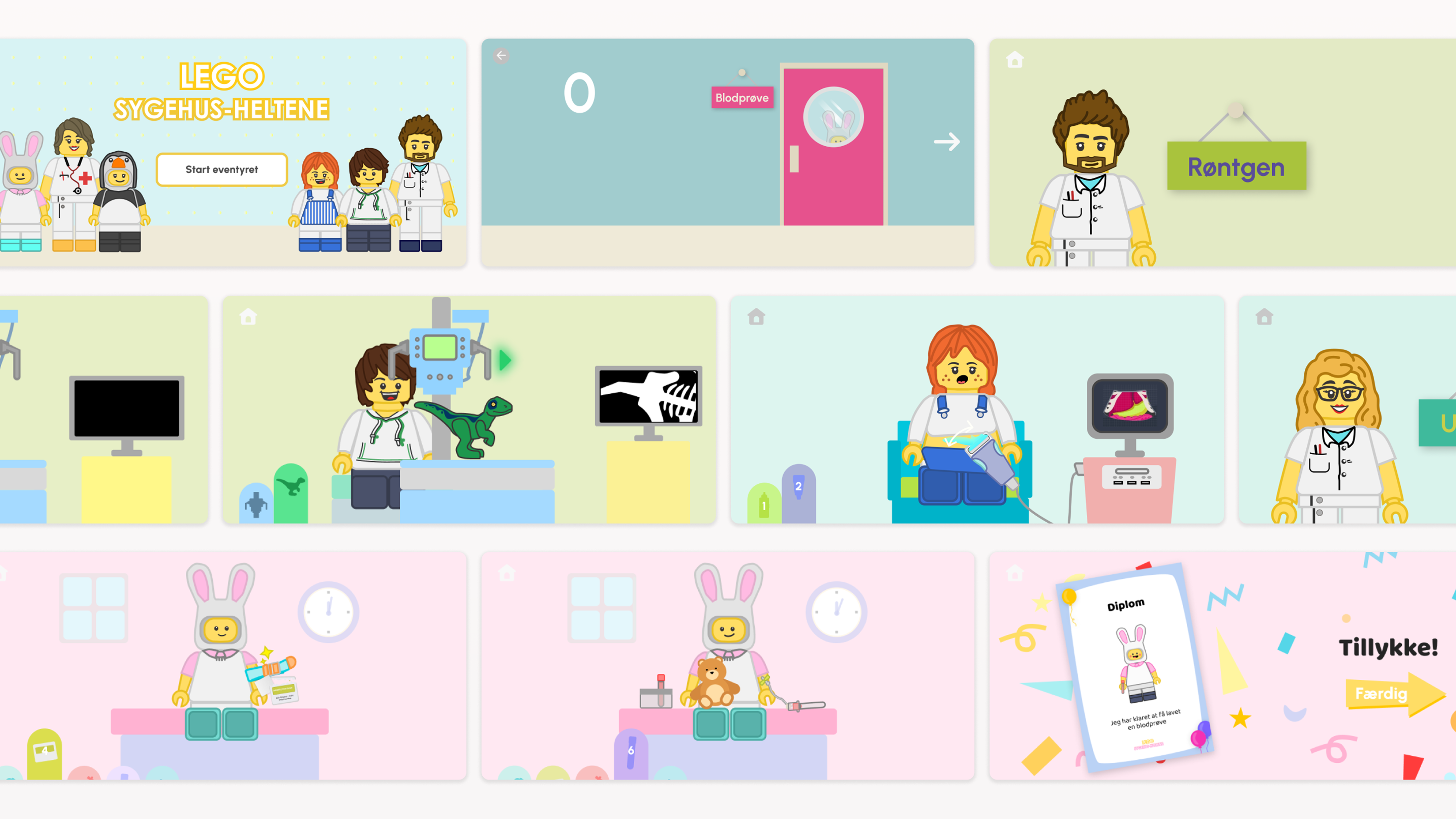 Mobile game design — game screens overview