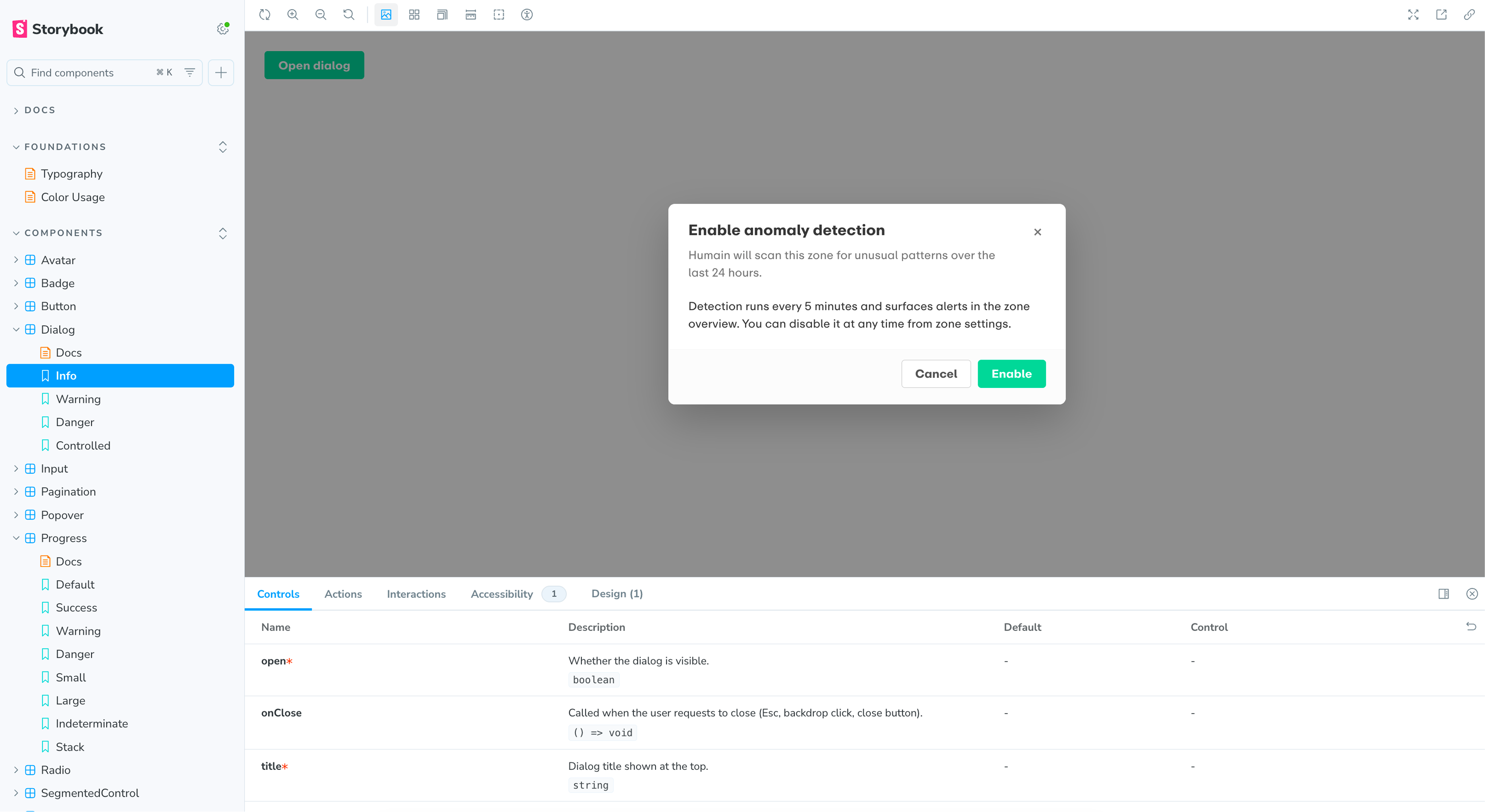 Humain Storybook handoff